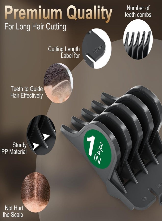 CR8GR8 Clipper Guards Set, 4 Pack 1.25", 1.5", 1.75", 2" Compatible with Most Wahl Clippers, Gray Replacement Guides - Image 2